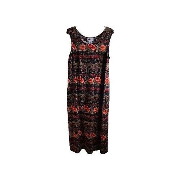 Just In Thyme LTD ladies Size 18  Maxi Tank Dress animal Print Giraffe Lounge - Picture 1 of 6